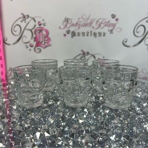 Clear Skull Shot Glasses Set